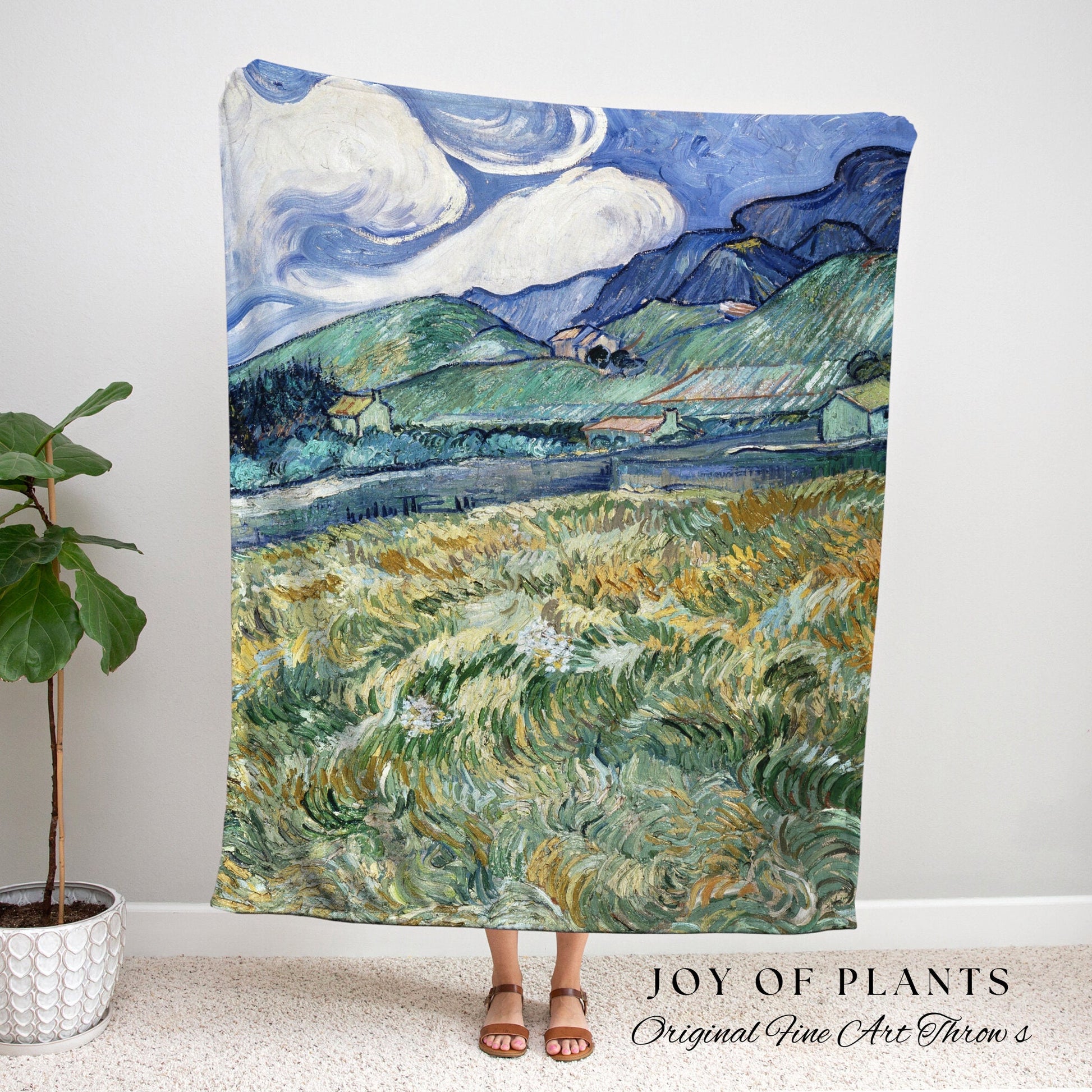 Van Gogh Painting Woven Tapestry | Dark Academia Tapestry Aesthetic | Vincent Van Gogh Woven Blanket | Art Teacher Gift | Custom Art Blanket