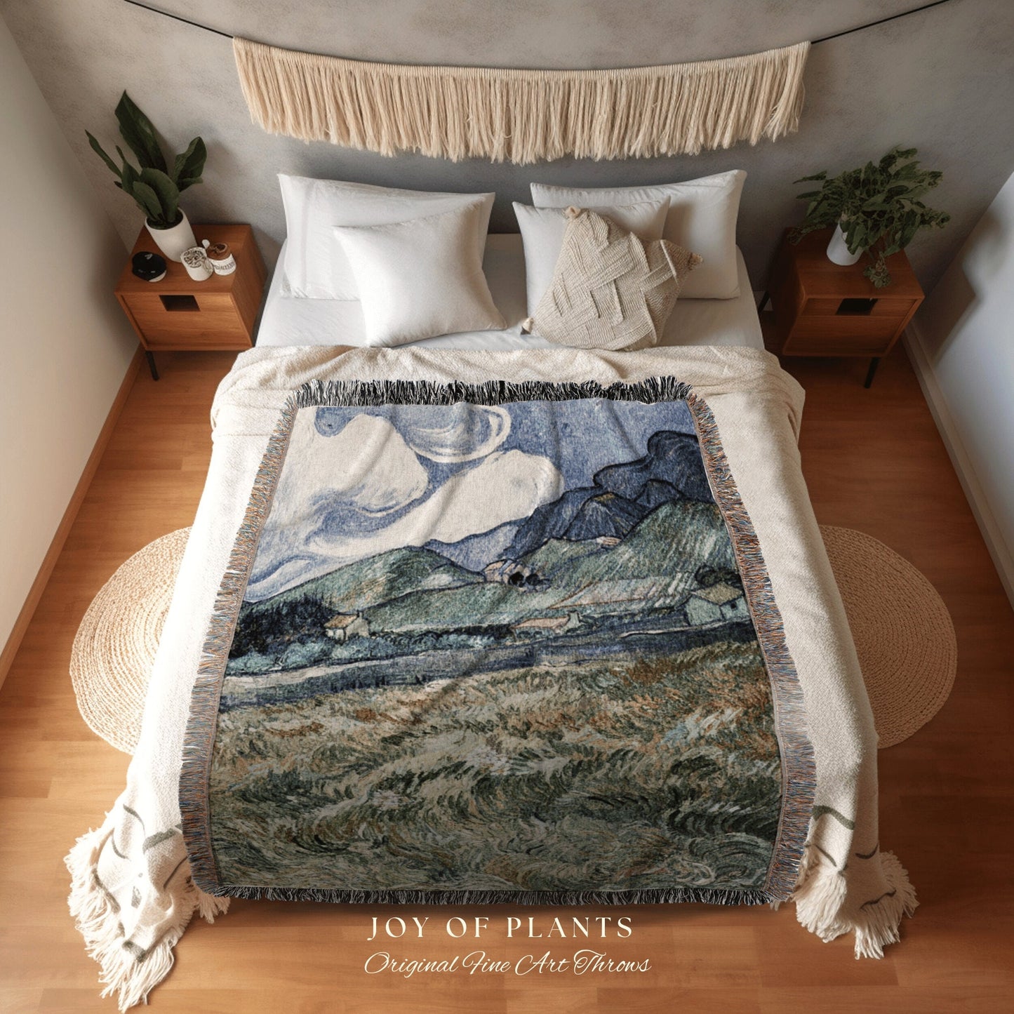 Van Gogh Painting Woven Tapestry | Dark Academia Tapestry Aesthetic | Vincent Van Gogh Woven Blanket | Art Teacher Gift | Custom Art Blanket