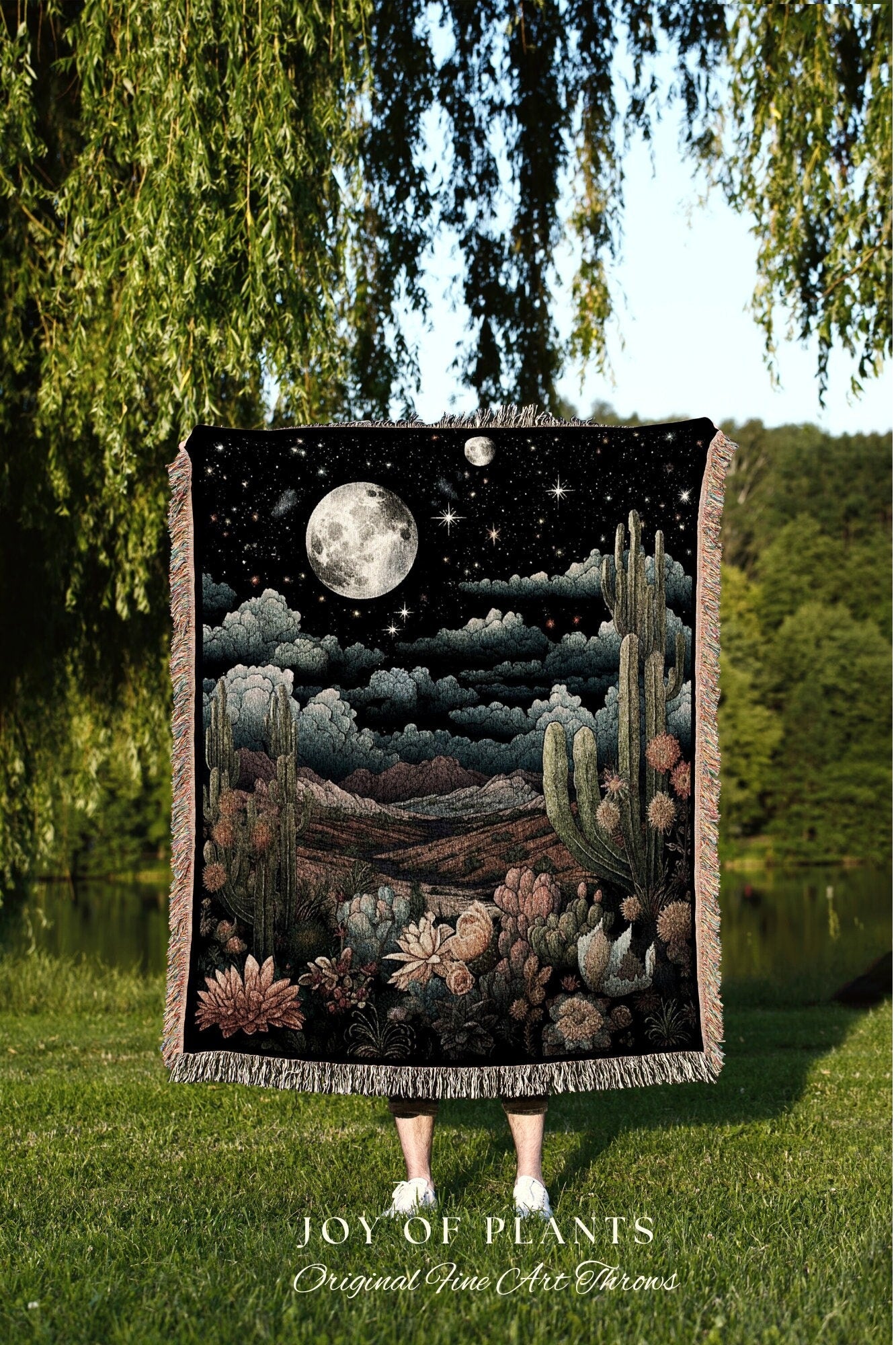 Peony Birth Month Flower Tapestry Southwestern Wall Hanging | Custom November Birthday Gift Woven Blanket Personalized Birth Flower November