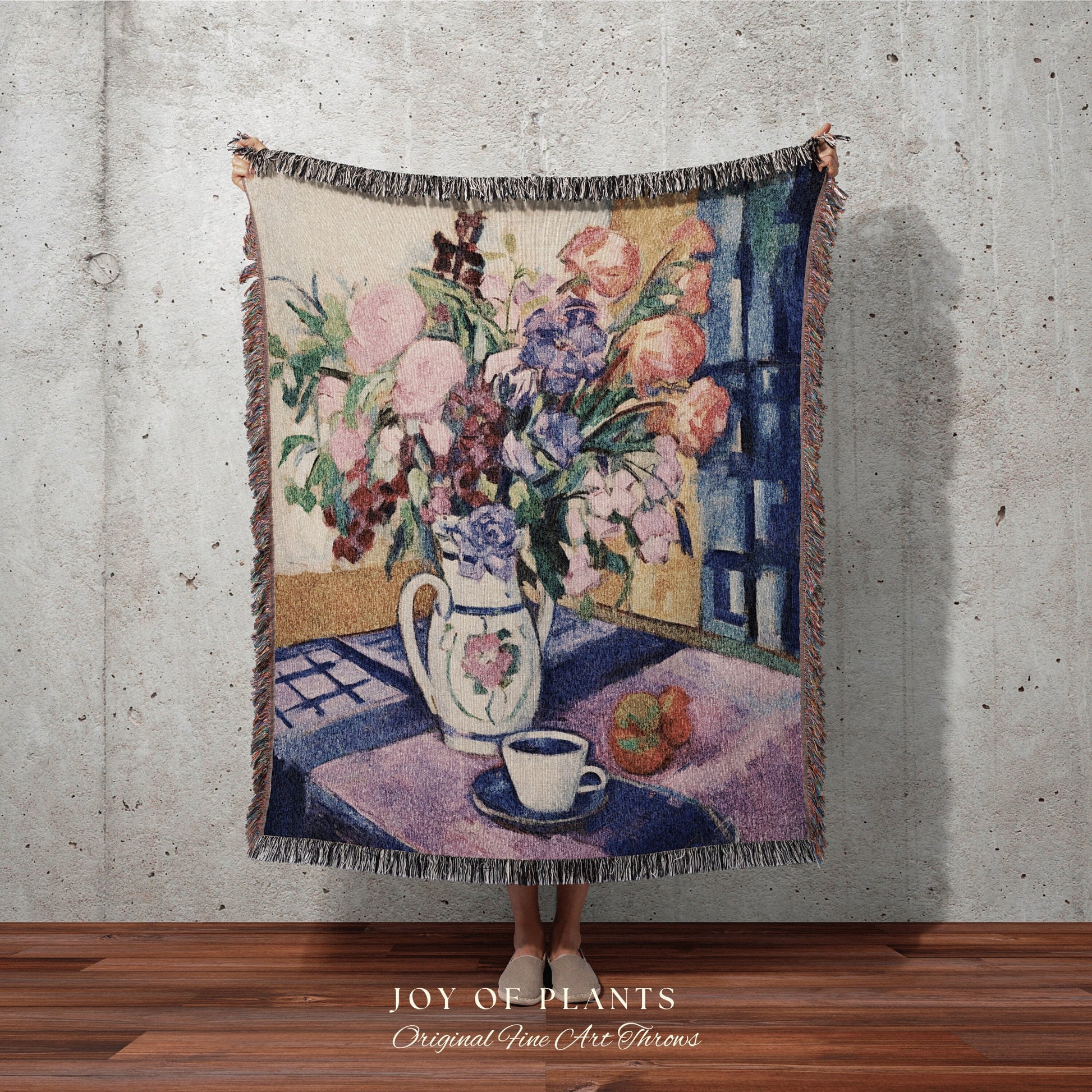 Floral Painting Fine Art Tapestry Woven Art Blanket | Decor Tapestry Art Henri Matisse Blanket Art History Gift Tapestry Woven Wall Hanging