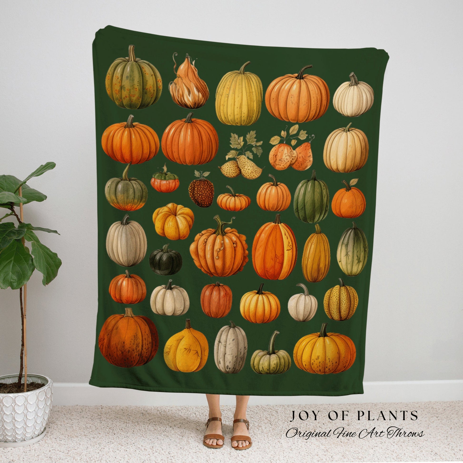 Fall Aesthetic Pumpkin Blanket Vintage Autumn Decor Blanket Woven Wall Hanging | Throw Blanket Woven Wall Art Halloween Pumpkin Season Decor