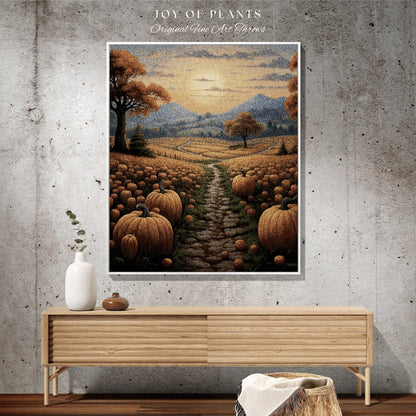 Cozy Fall Landscape Blanket Large Wall Tapestry Woven | Fall Aesthetic Blanket Halloween Decor Autumn Throw Blanket Woven Wall Art Halloween