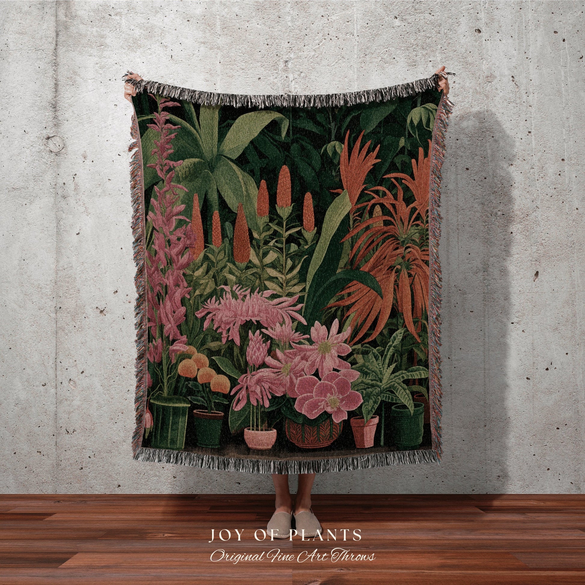 Flora & Fauna Blanket | Nature Blanket Tapestry Botanical Fairy Grunge Room Decor Fairycore Floral Cottagecore Blanket Floral Decor Tropical