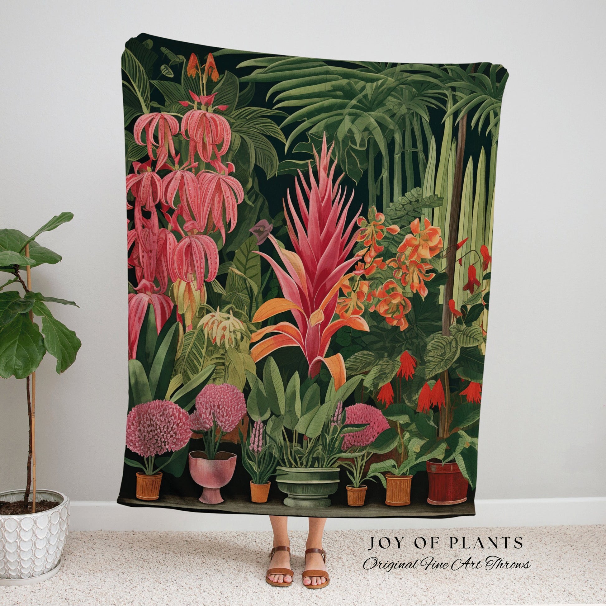 Botanical Tapestry Blanket Woven | Nature Blanket Tapestry Botanical Fairy Grunge Room Decor Fairycore Floral Cottagecore Blanket Botanical