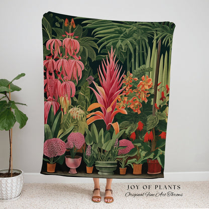 Botanical Tapestry Blanket Woven | Nature Blanket Tapestry Botanical Fairy Grunge Room Decor Fairycore Floral Cottagecore Blanket Botanical