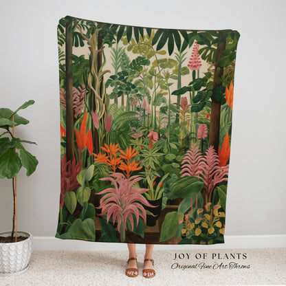 Modern Botanicals Floral Blanket | Nature Blanket Tapestry Botanical Fairy Grunge Room Decor Fairycore Floral Cottagecore Blanket Botanical