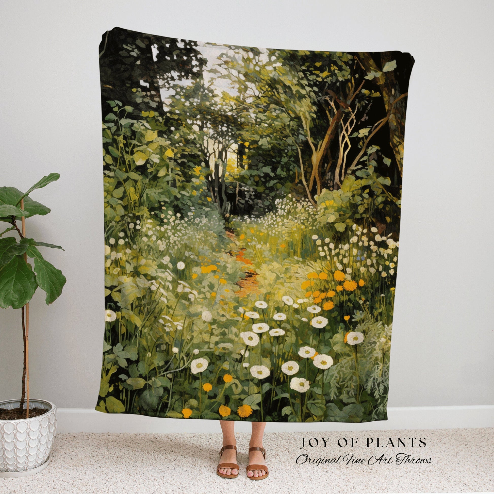 Woodland Botanical Blanket | Goblincore Tapestry Blanket Botanical Fairy Grunge Room Decor Fairycore Floral Cottagecore Forest Blanket Cozy