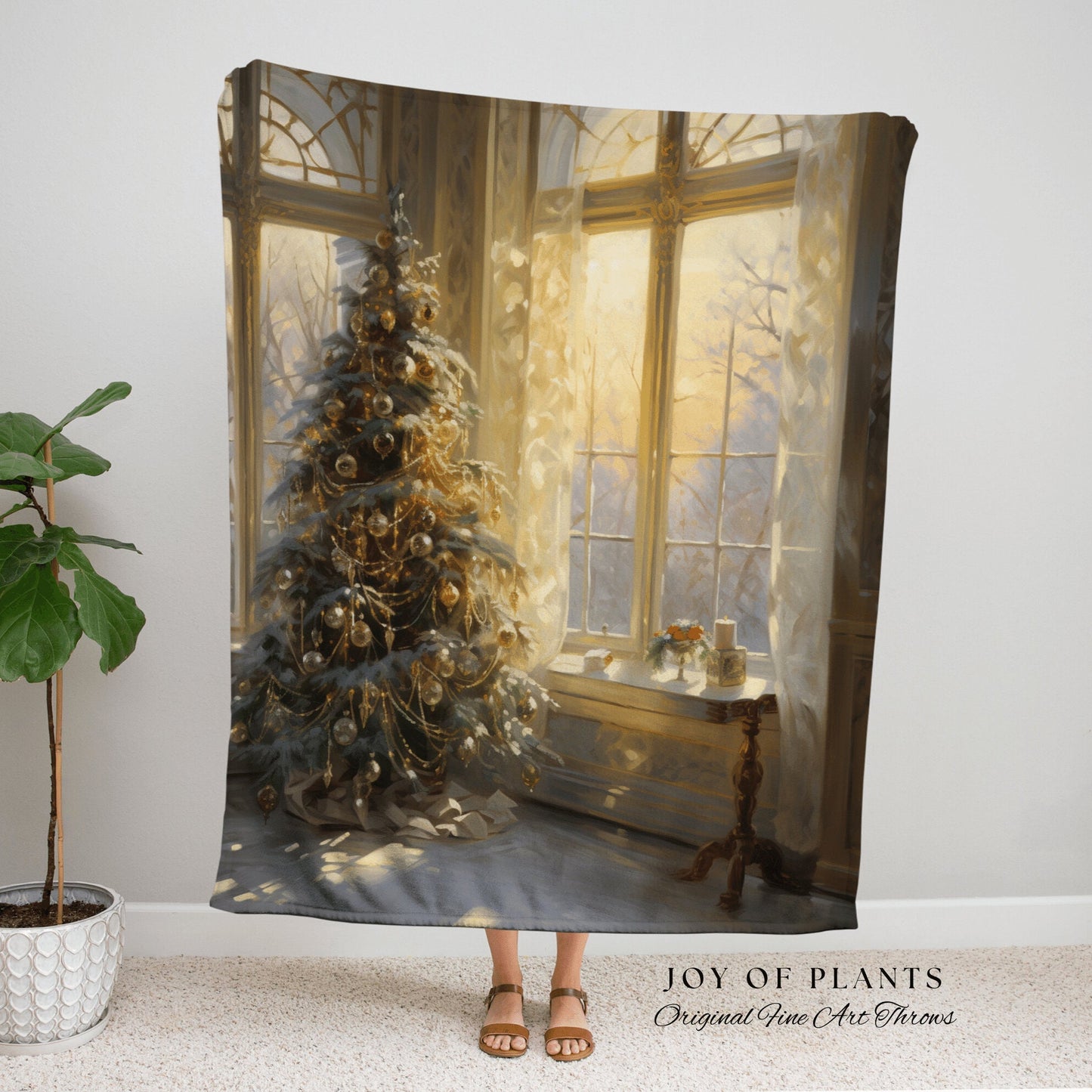 Oh Christmas Tree Tapestry Woven | Vintage Christmas Tree Blanket Woven Tapestry Winter Holiday Decor Snowy Landscape Vintage Home Decor |