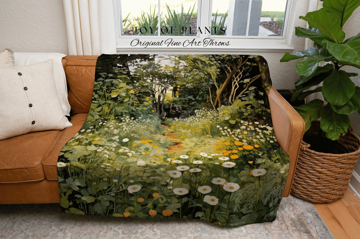 Woodland Botanical Blanket | Goblincore Tapestry Blanket Botanical Fairy Grunge Room Decor Fairycore Floral Cottagecore Forest Blanket Cozy