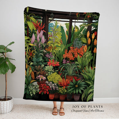 Eclectic Tapestry Blanket Botanical | Nature Blanket Tapestry Botanical Fairy Grunge Room Decor Fairycore Floral Cottagecore Blanket Floral