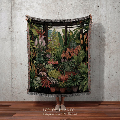 Eclectic Tapestry Blanket Botanical | Nature Blanket Tapestry Botanical Fairy Grunge Room Decor Fairycore Floral Cottagecore Blanket Floral