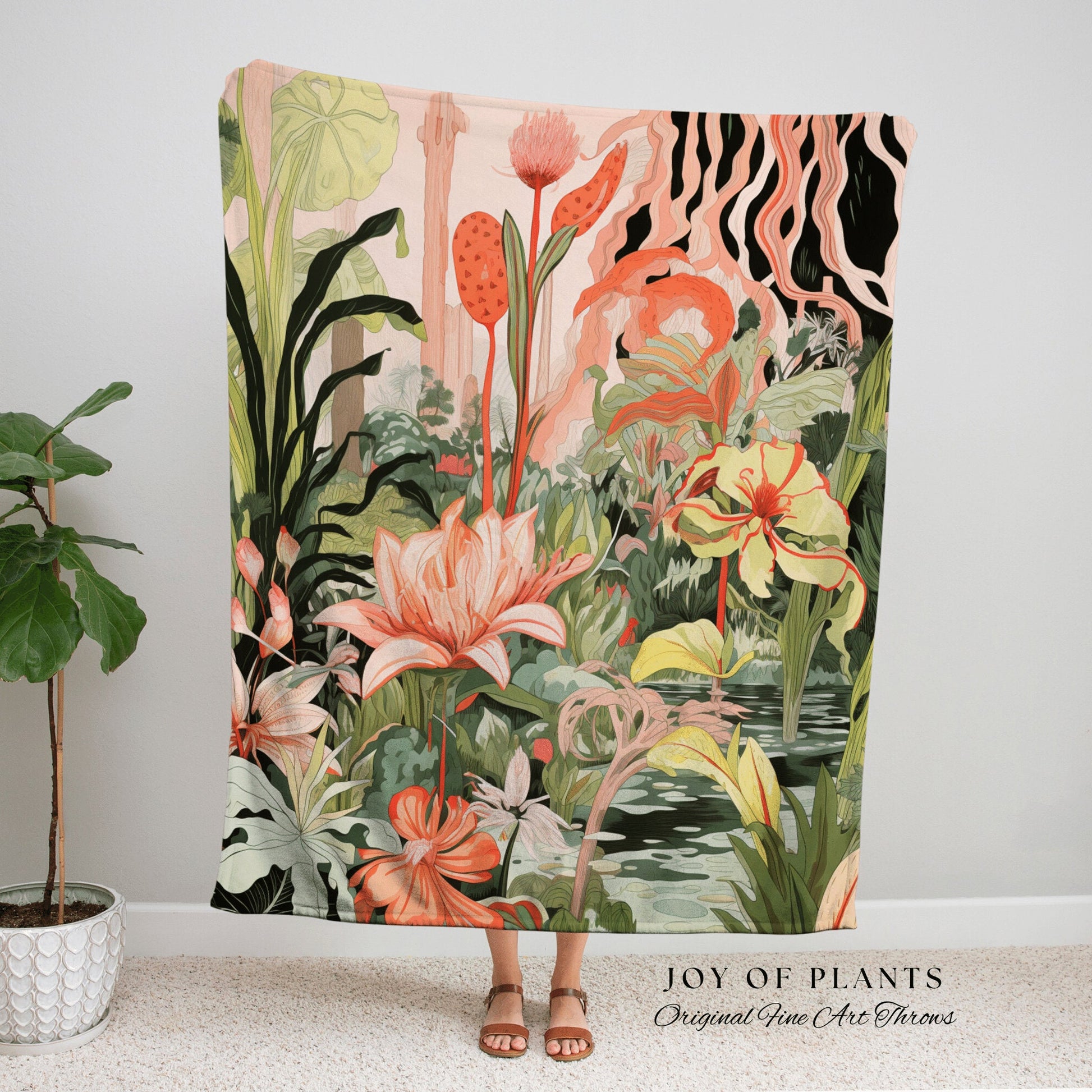 Boho Botanical Home Decor | Nature Blanket Tapestry Botanical Fairy Grunge Room Decor Fairycore Floral Cottagecore Blanket Floral Botanical