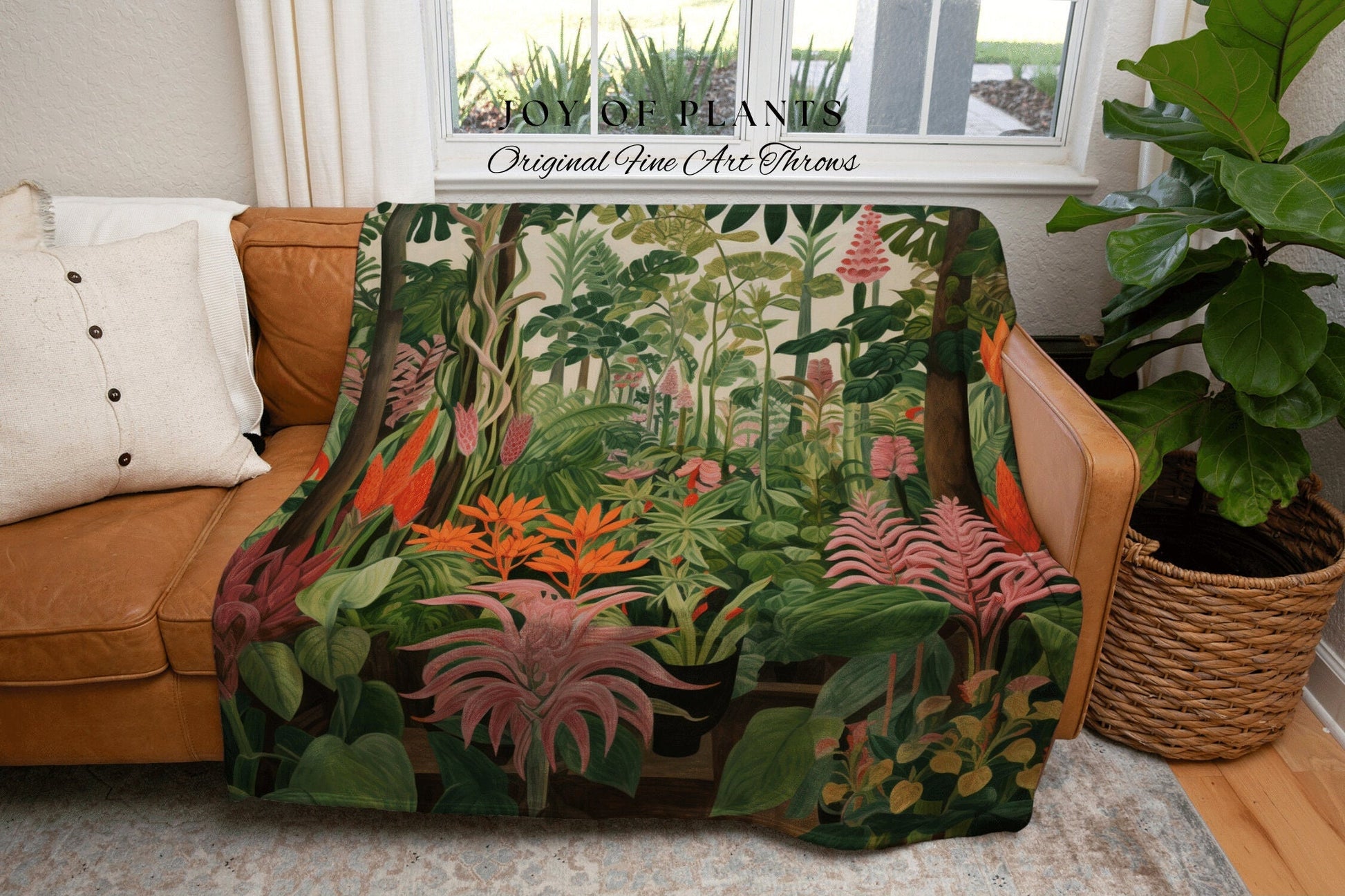 Modern Botanicals Floral Blanket | Nature Blanket Tapestry Botanical Fairy Grunge Room Decor Fairycore Floral Cottagecore Blanket Botanical