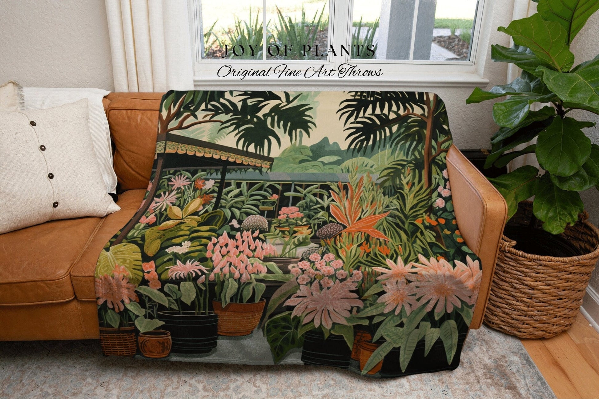 Plant Blanket Floral Decor | Nature Blanket Tapestry Botanical Fairy Grunge Room Decor Fairycore Floral Cottagecore Blanket Tropical Art |