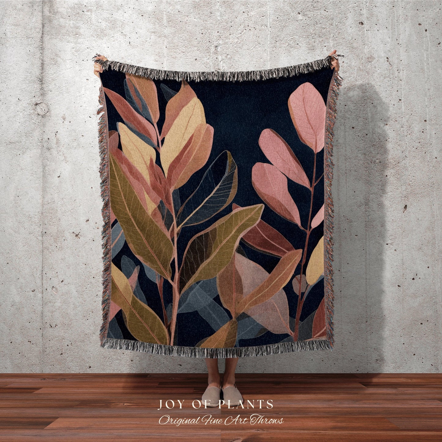 Rustic Houseplant Blanket | Ficus Houseplant Blanket Tapestry Botanical Minimalist Room Decor Fairycore Floral Plant Lover Blanket Botanical