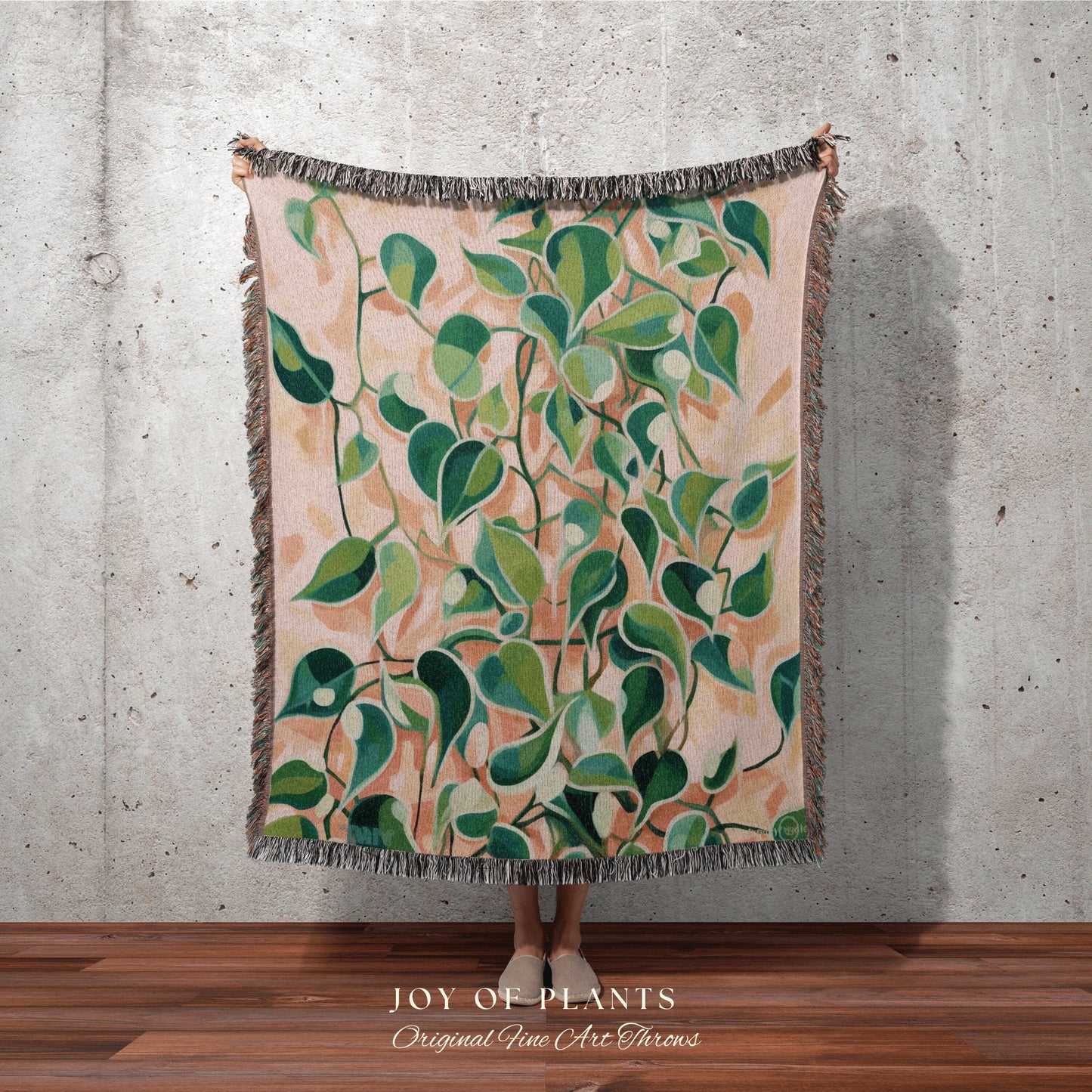 Whimsical Plant Throw Blanket | Nature Inspired Blanket Woven Tapestry Botanical Fairy Grunge Room Decor Boho Plant Blanket Cottagecore Boho