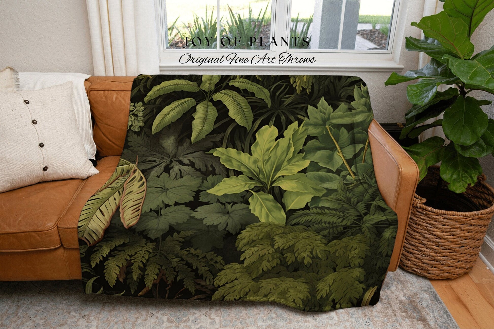 Greenery Throw Blanket Botanical | Nature Inspired Blanket Woven Tapestry Botanical Fairy Grunge Room Decor Fairycore Art Cottagecore Throw