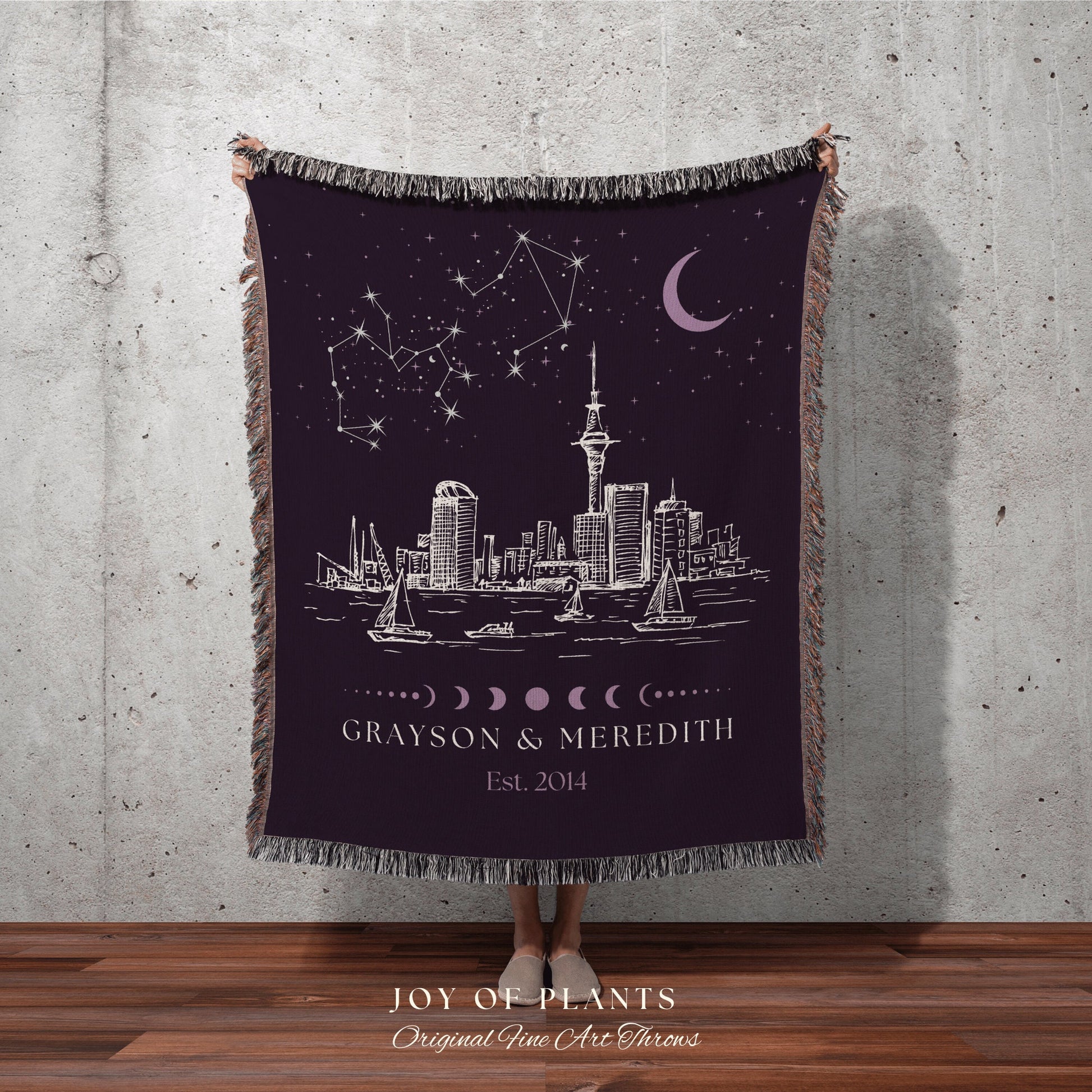 Custom Constellation Zodiac Blanket | Landscape Wall Art Celestial Aesthetic Zodiac Sign Couples Custom Constellation Gift Personalized Star