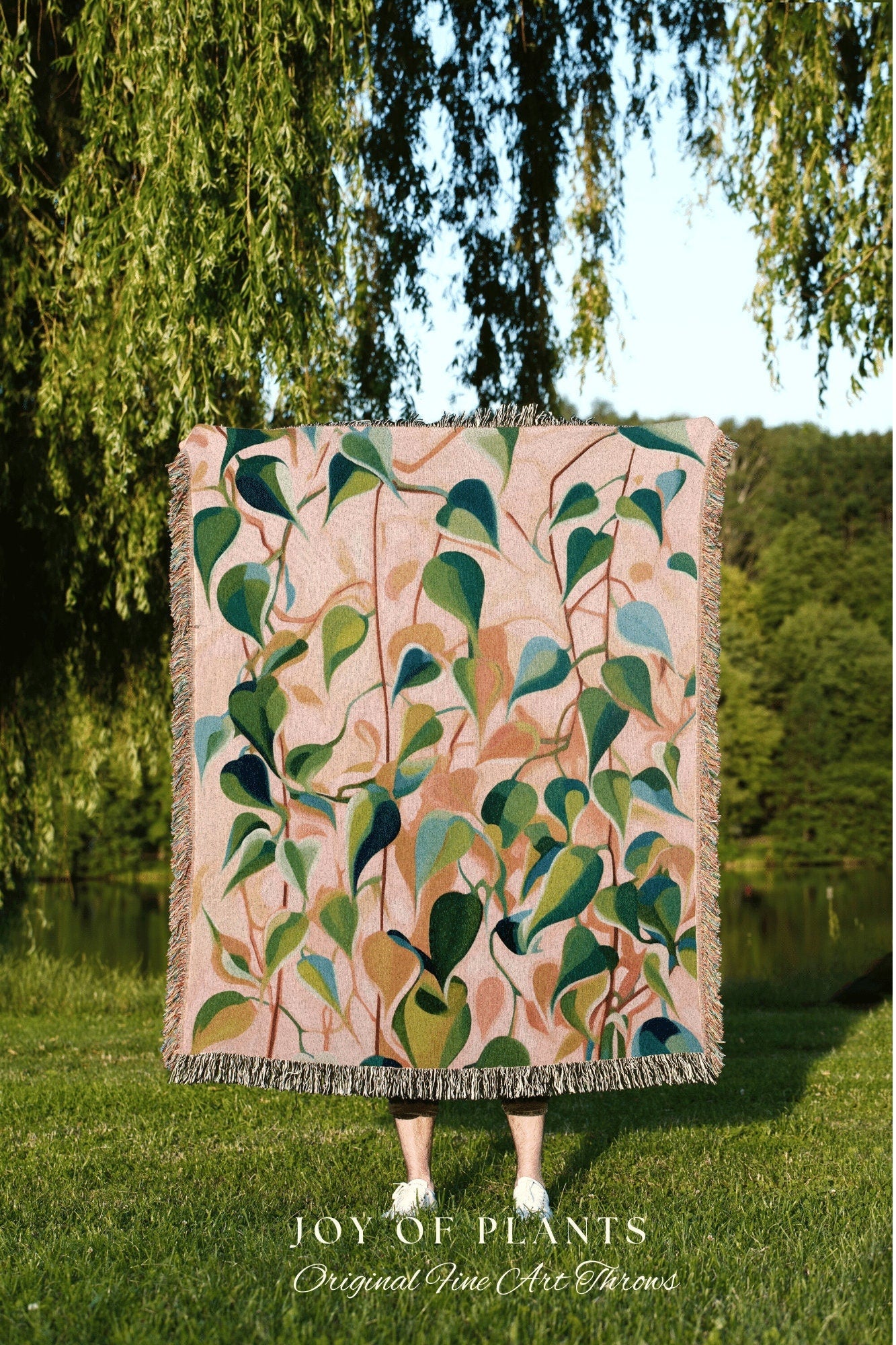 Boho Fairy Core Botanical Tapestry | Plant Inspired Blanket Woven Tapestry Botanical Fairy Grunge Room Decor Boho Plant Blanket Cottagecore