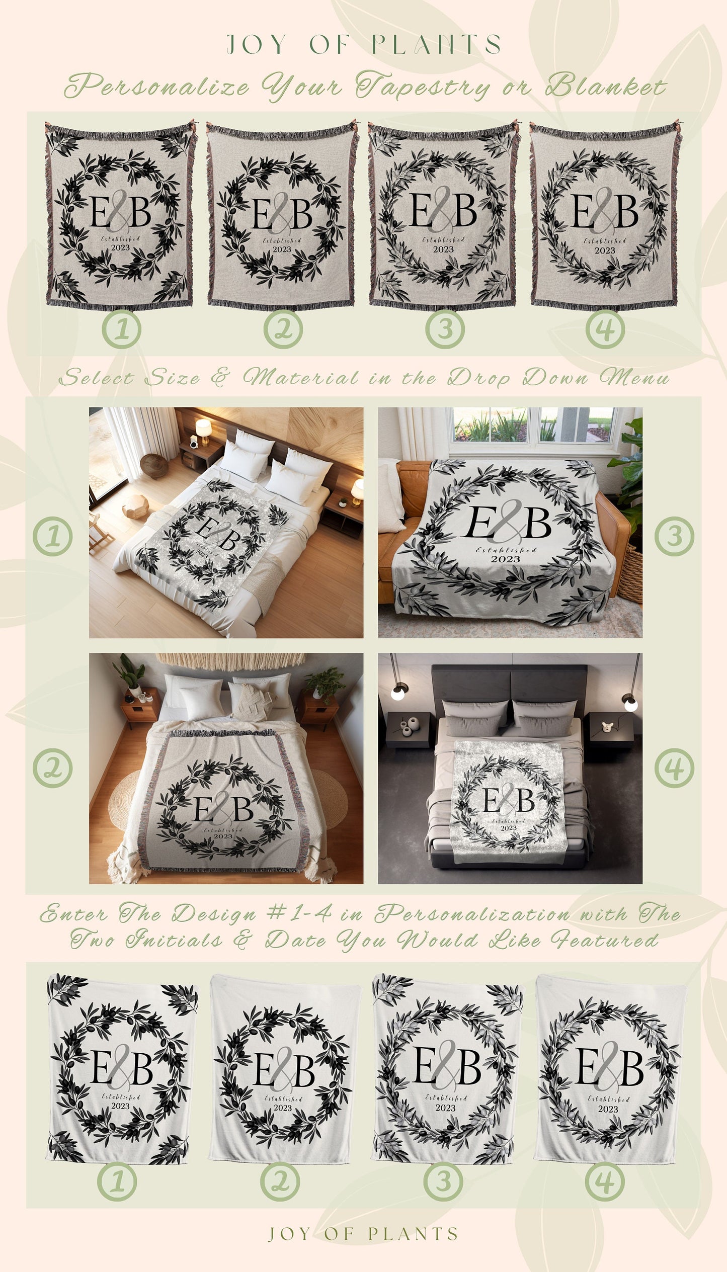 Personalized Throw Blanket Couple Cotton Anniversary Gift for Him Her Wedding Gifts Newlywed Gift Wedding Gift for Couple Custom Woven Throw