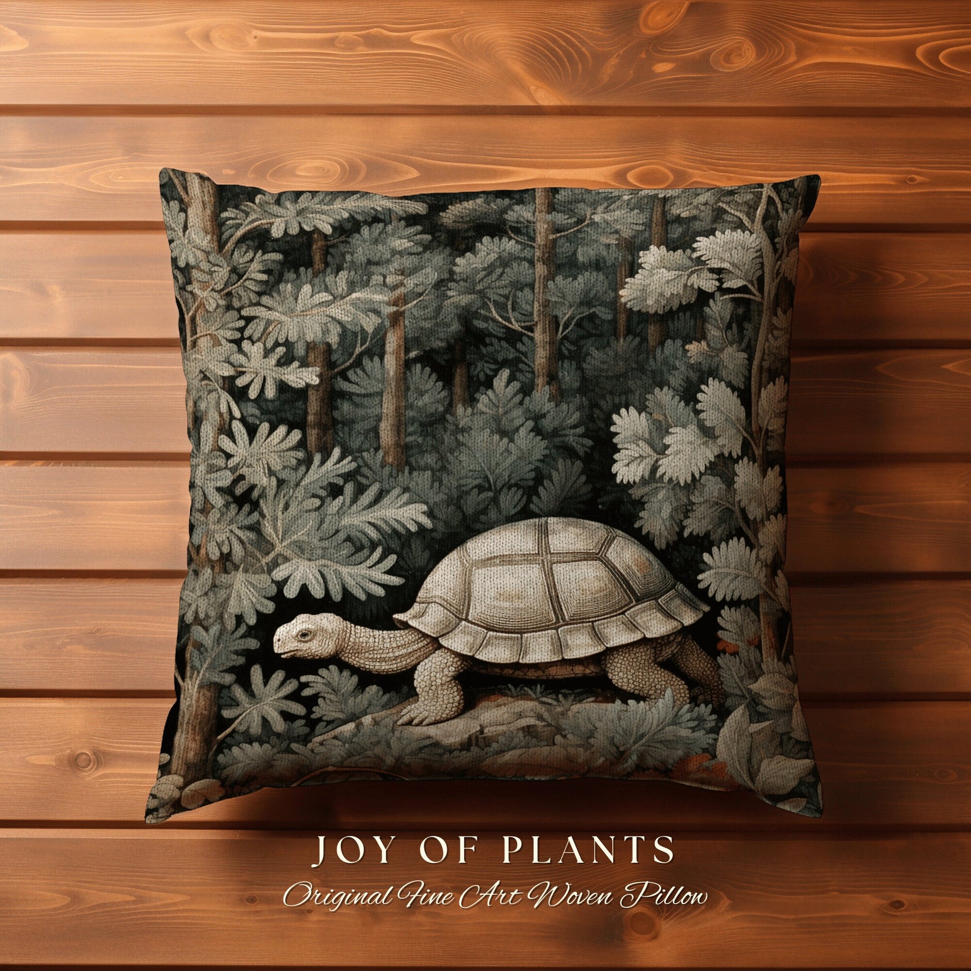 Woven Throw Pillow William Morris | William Morris Inspired Pillow Woodland Cottagecore Decor Pillow Maximalist Home Decor Morris Tortoise |