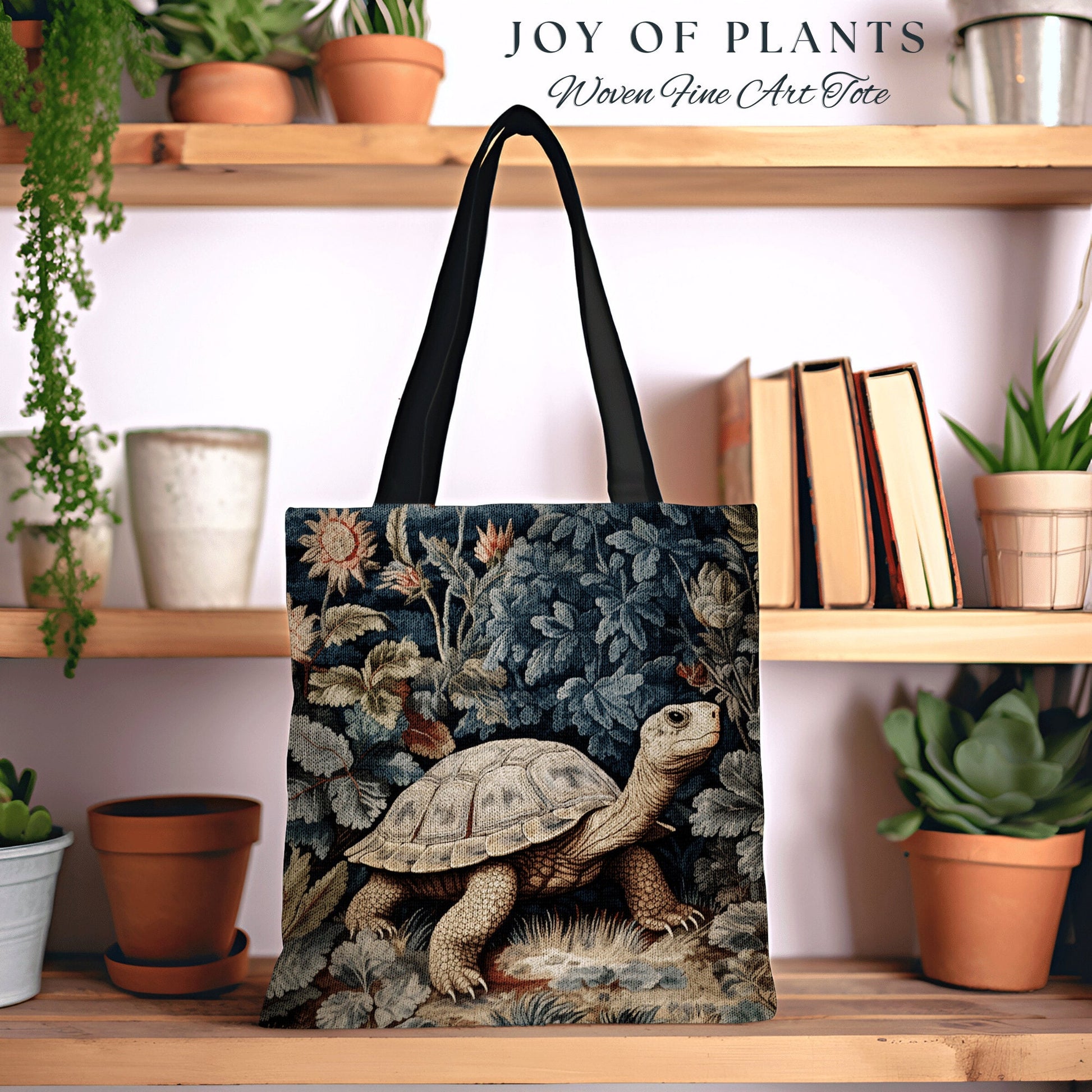 Tapestry Bag Tortoise Satchel Woven | Botanical Morris Inspired Tote Bag Forestcore Satchel Maximalist Tapestry Tote Botanical Fairy Grunge