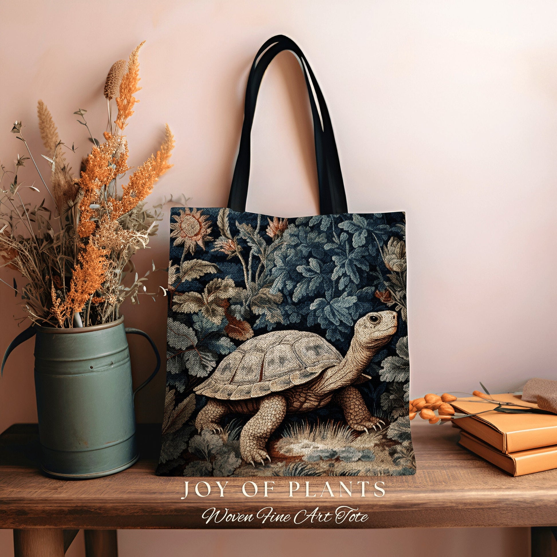 Tapestry Bag Tortoise Satchel Woven | Botanical Morris Inspired Tote Bag Forestcore Satchel Maximalist Tapestry Tote Botanical Fairy Grunge