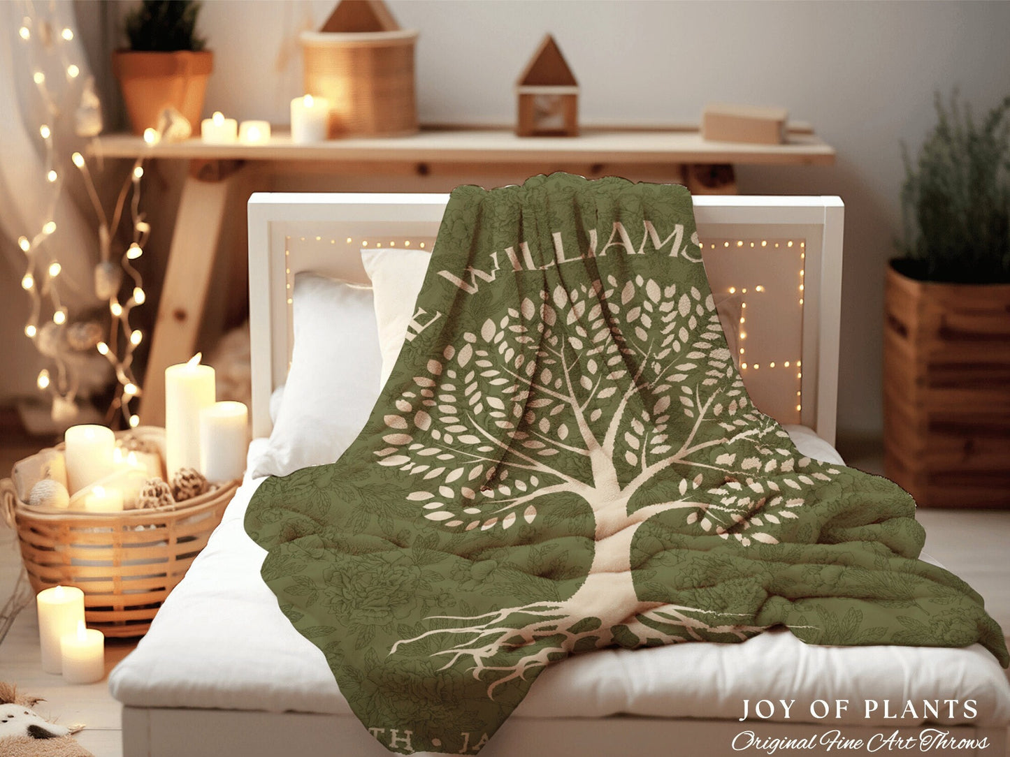 Personalized Family Tree Tapestry | Family Gift Personalized Family Tapestry Meaningful | Thoughtful Gift for Grandma Sentimental Family Art