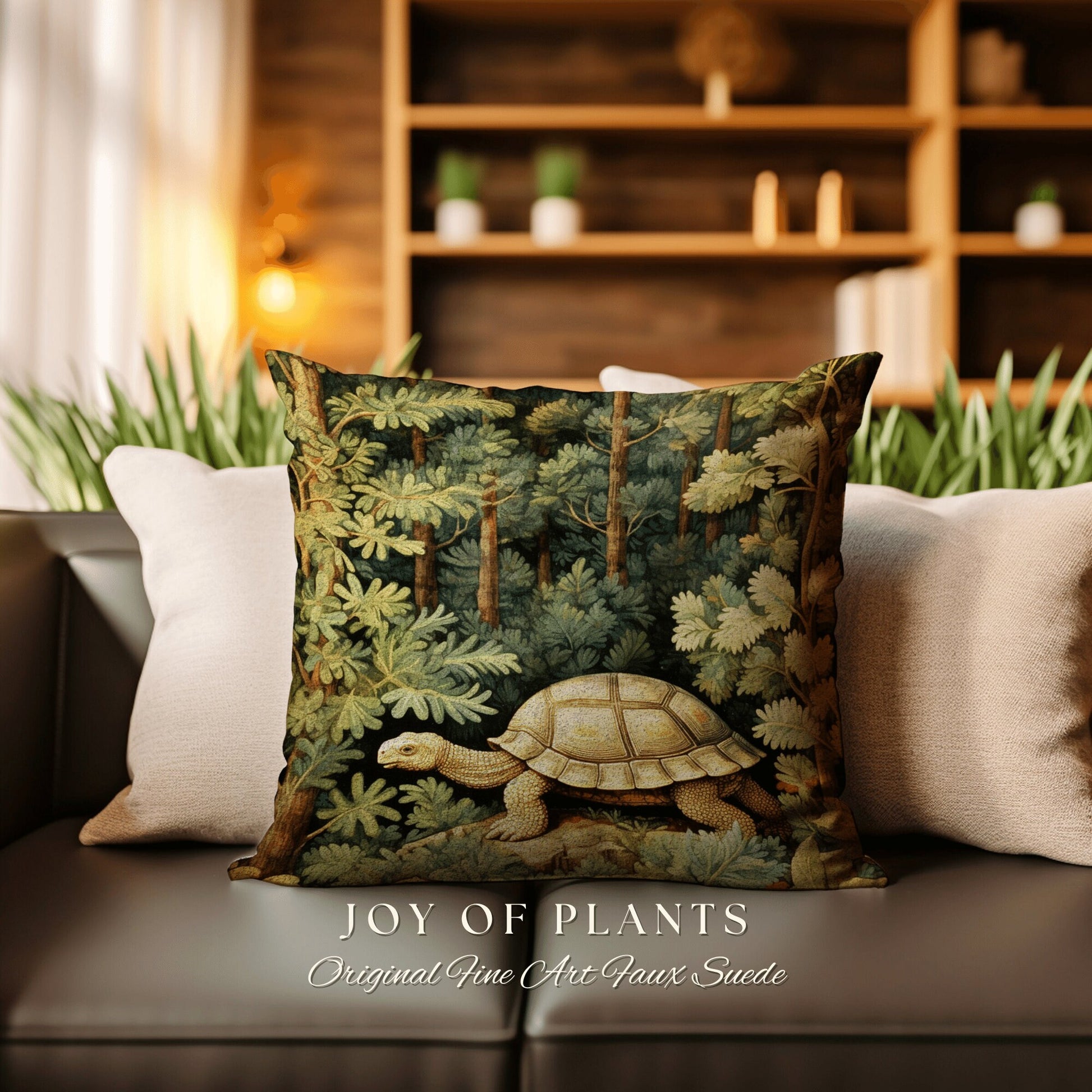 Woven Throw Pillow William Morris | William Morris Inspired Pillow Woodland Cottagecore Decor Pillow Maximalist Home Decor Morris Tortoise |