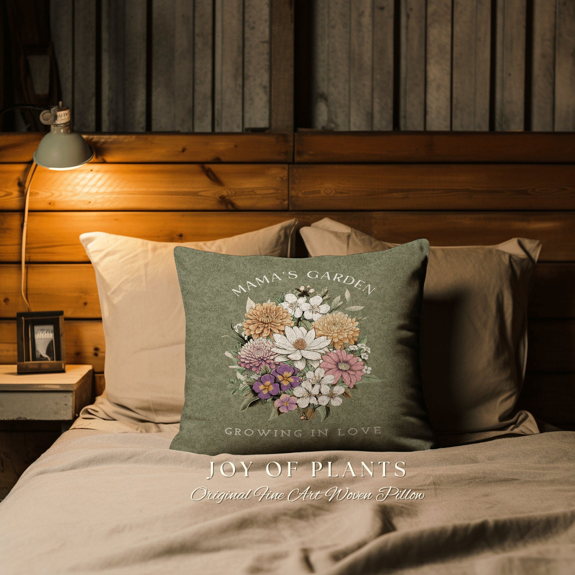 Family Birth Flower Bouquet Pillow | Personalized Birth Month Flower Bouquet for Mom and Grandma's Garden Custom Birthflower Pillow Custom |