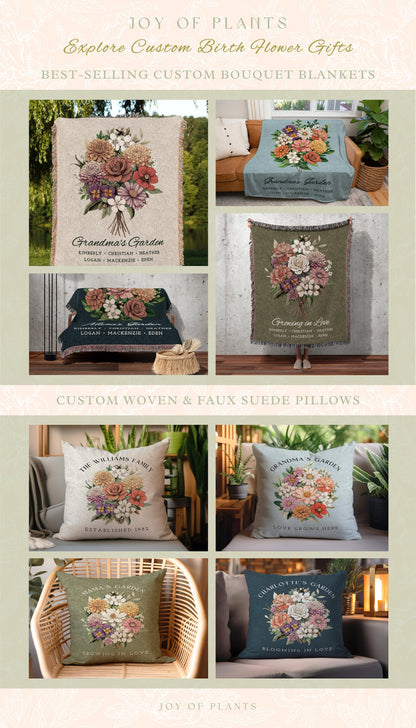 Nana’s Garden Custom Flower Gift for Grandma | Birth Flower Personalized Bouquet Family Birth Flowers Sweatshirt Sentimental Gift for Mother