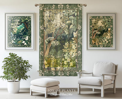 Soft Aesthetics Folklore Forest Curtain Fairy Inspired Bedroom | Cozy Cottagecore Ethereal Nature Aesthetic Sage Green Drapes Indie Decor