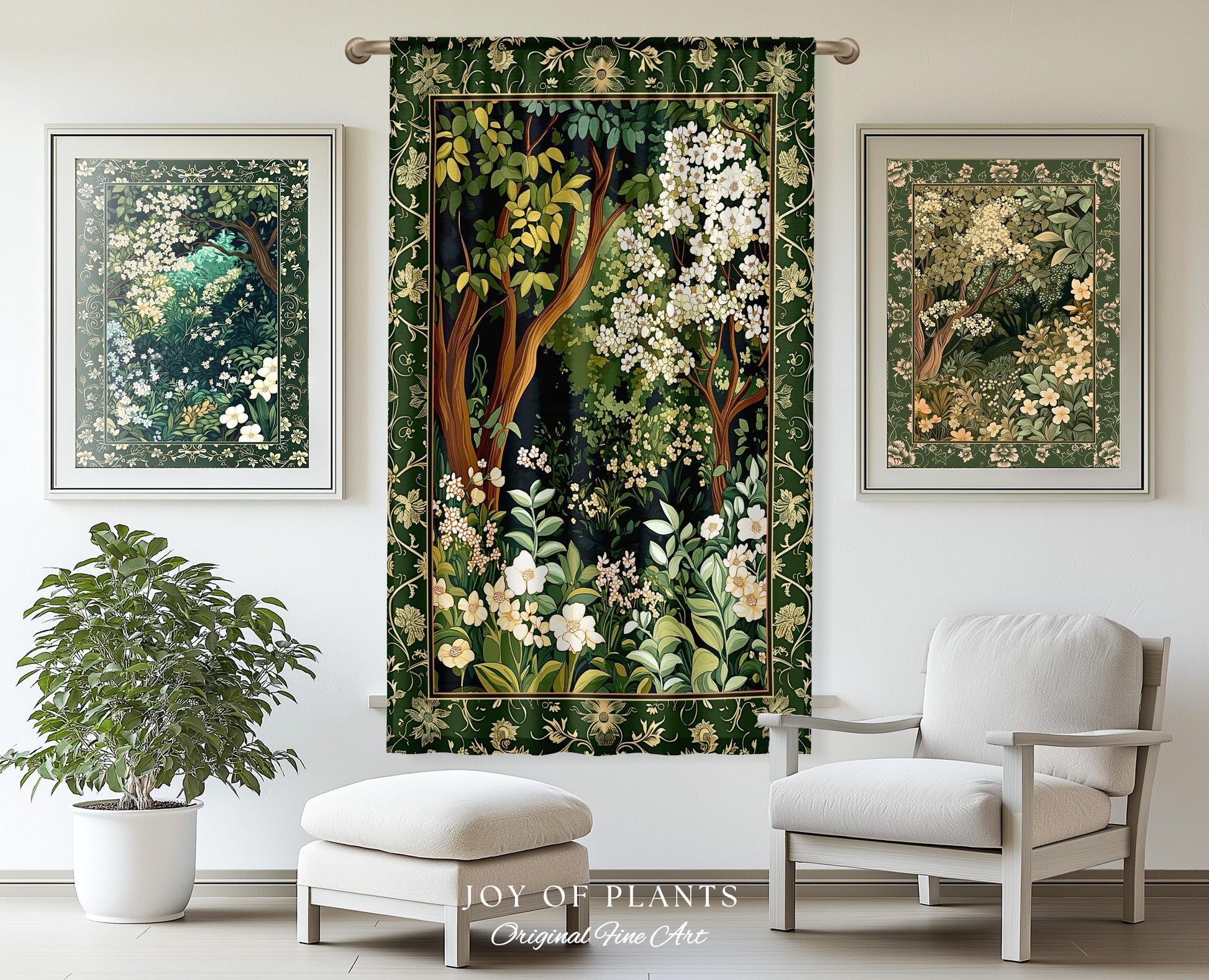 Wildflower Meadow Botanical Curtains Fairy Inspired Bedroom | Cottagecore Folklore Decor Ethereal Aesthetic Bohemian Fairycore Drapes Boho