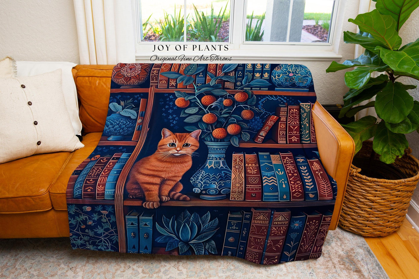 Cozy Cute Reading Blanket Woven Throw | Whimsical Enchanted Forestcore Tapestry Dark Maximalist Theme Cottagecore Bedding Medieval Wall Art