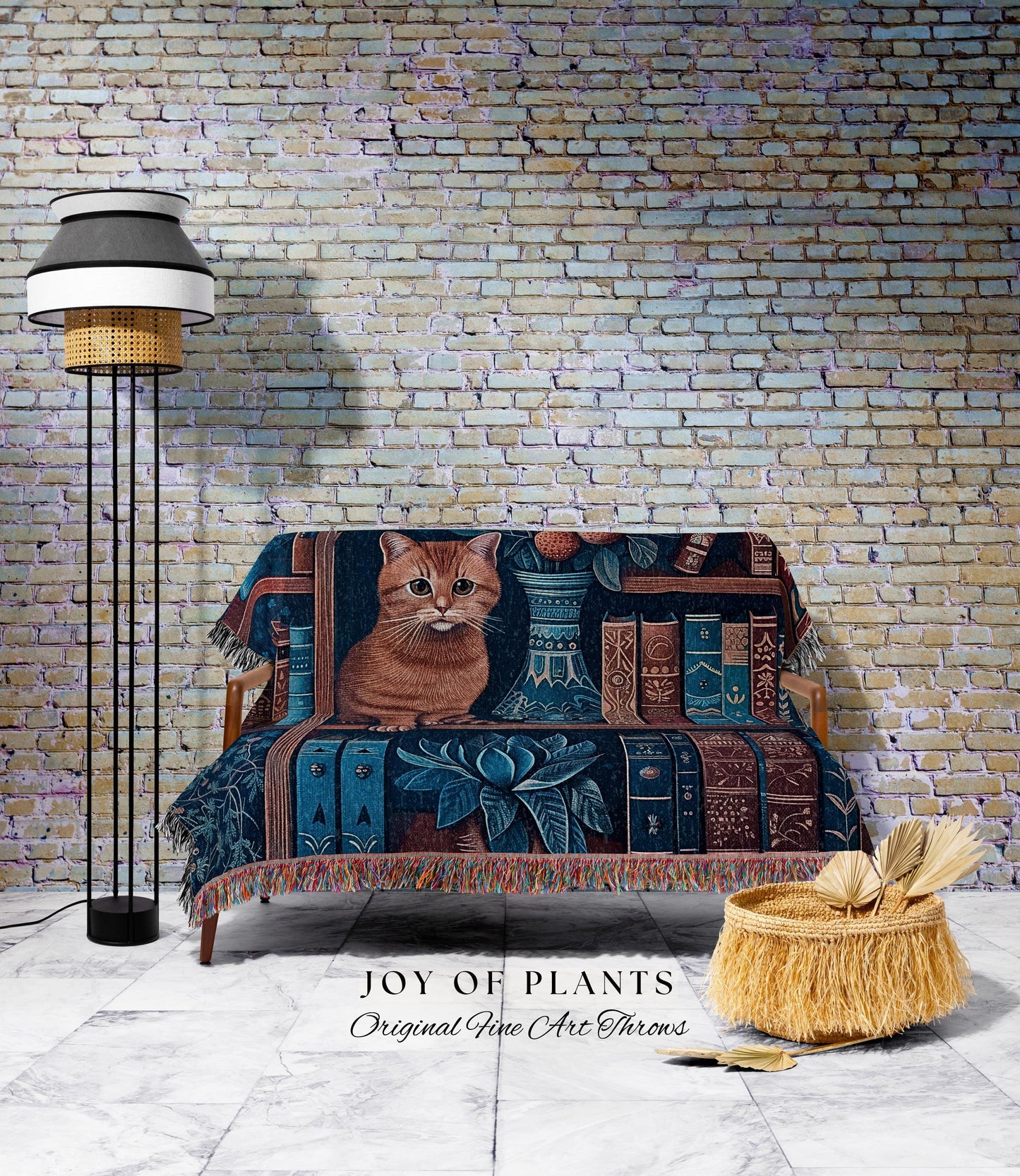 Cozy Cute Reading Blanket Woven Throw | Whimsical Enchanted Forestcore Tapestry Dark Maximalist Theme Cottagecore Bedding Medieval Wall Art