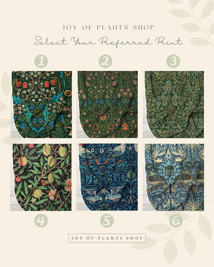 William Morris Tapestry Woven Throw Blanket | Cobalt Blue Throw Blanket William Morris Wall Tapestry | Art Nouveau Decor Woven Throw Blanket