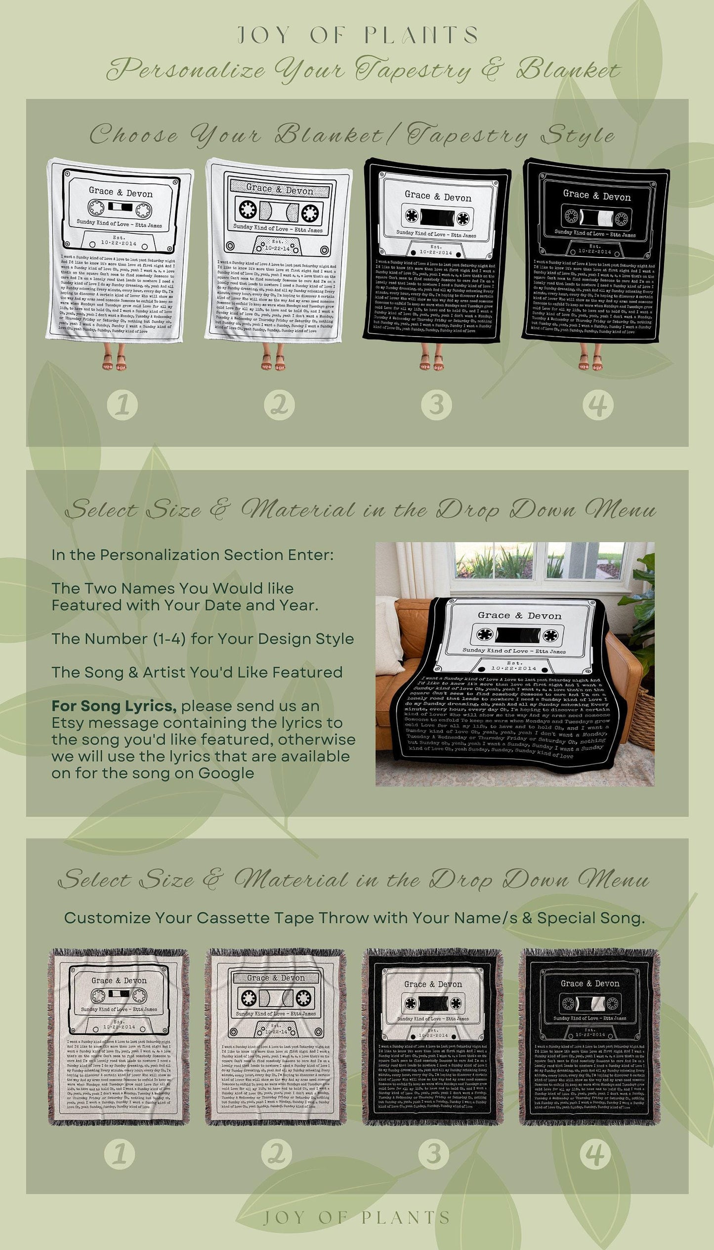 Our Song Custom Lyric Blanket Couples Tapestry Woven | Meaningful Anniversary Gift Personalized | Couples Blanket Custom Wedding Song Lyrics