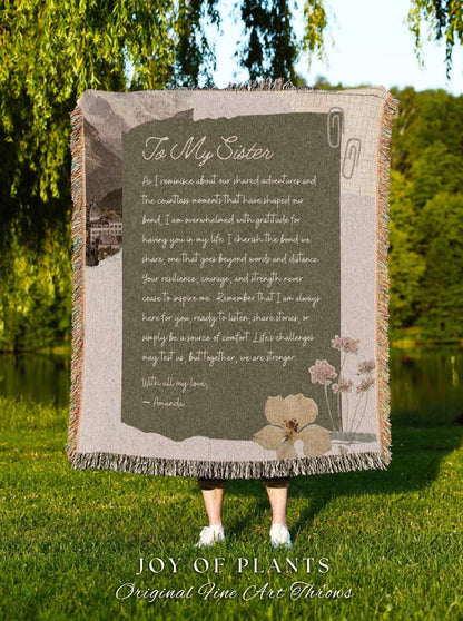 Personalized Letter to Loved One Blanket | Custom Handwriting Woven Throw Thoughtful Dad Custom Sentimental Gift for Grandpa and Grandma |