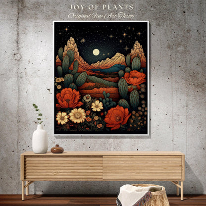 Rose Birth Flower June Birthday Custom Gift | Woven Blanket Personalized Birth Month Flower Tapestry | June Rose Room Decor Desert Rose Art