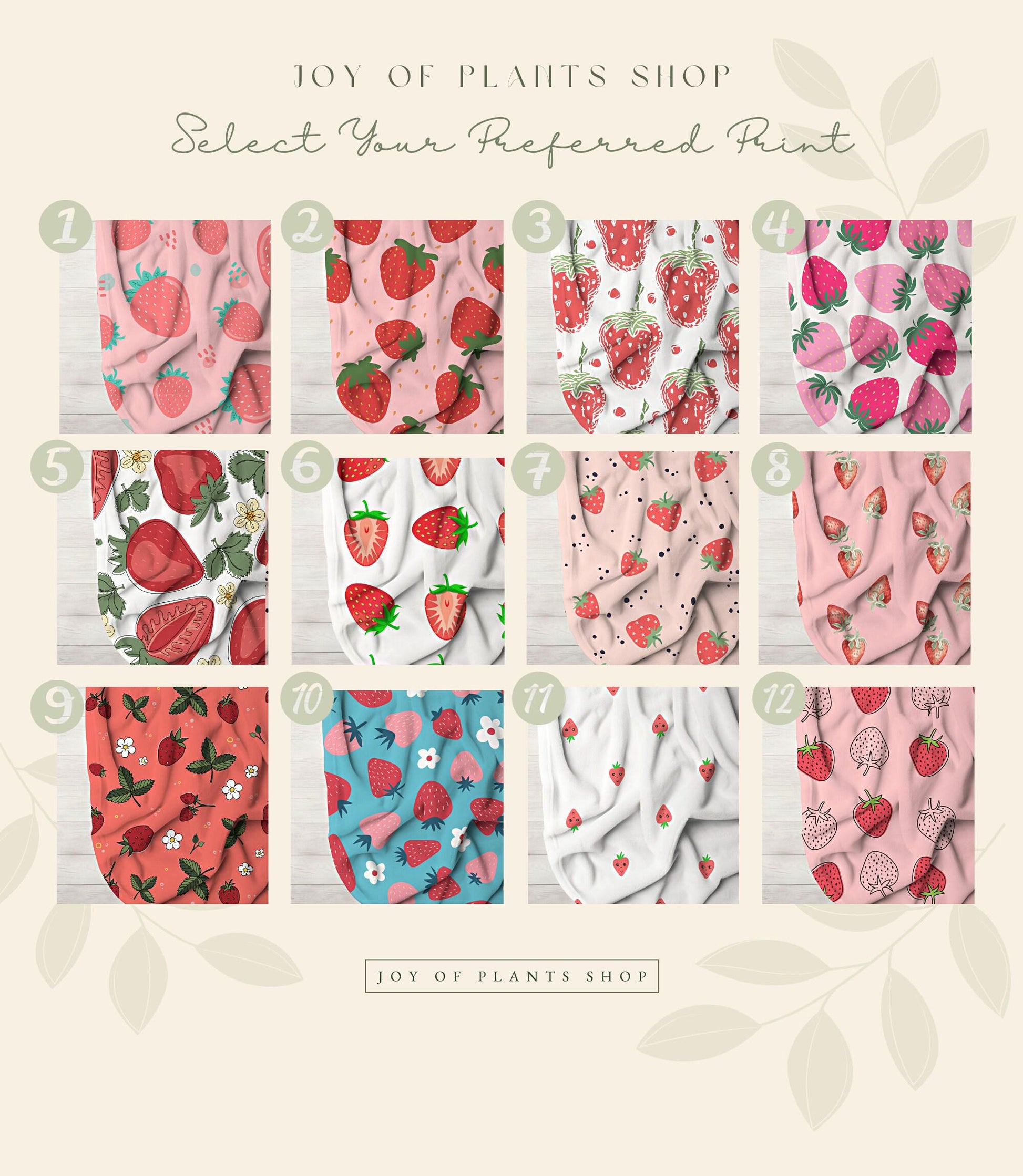 Personalized Strawberry Blanket | Personalized Blanket | Cottagecore Decor Custom Throw Blanket | Custom Strawberry Gift | Strawberry Decor