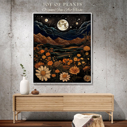 Marigold Birth Flower Custom October Birthday Gift | Woven Blanket Personalized Birth Month Flower Tapestry | Marigold Flower October Gift |