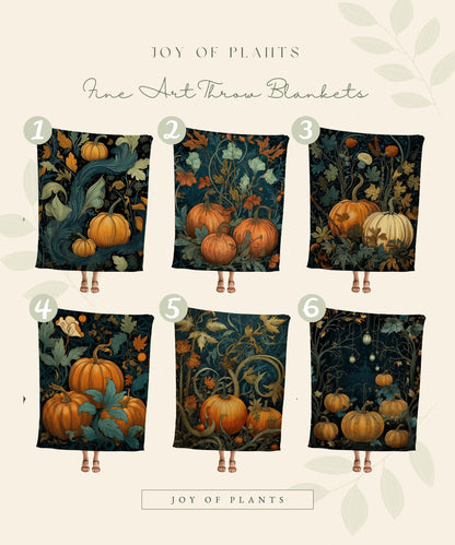 Halloween Pumpkin Aesthetic Blanket Woven | Pumpkin Season Autumn Decor Vintage Tapestry | Woven Wall Hanging Tapestry Halloween Art Gothic
