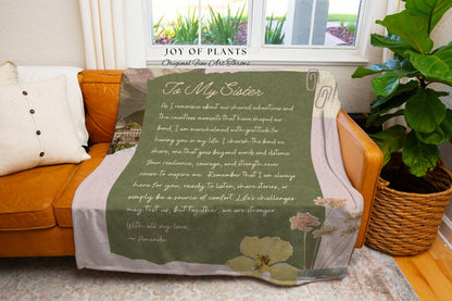 Personalized Letter to Loved One Blanket | Custom Handwriting Woven Throw Thoughtful Dad Custom Sentimental Gift for Grandpa and Grandma |