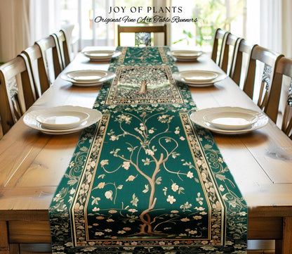 Fairytale Garden Timeless Table Accent | Storybook Botanical Medieval Rustic Legacy Folklore Romantic Cottage Inspired Cozy Earthy Runner |