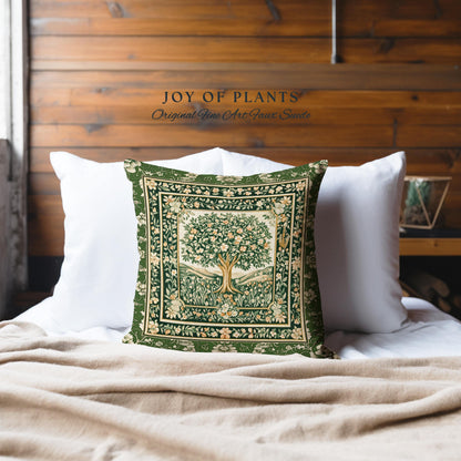 Enchanted Garden Folklore Tree Tapestry Pillow Decorative Throw Cushion