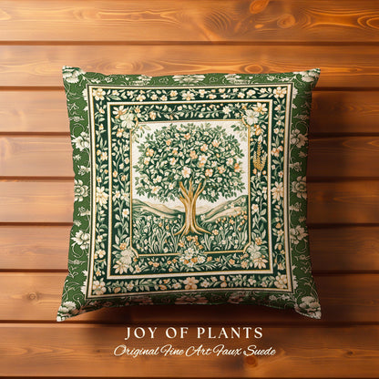 Enchanted Garden Folklore Tree Tapestry Pillow Decorative Throw Cushion