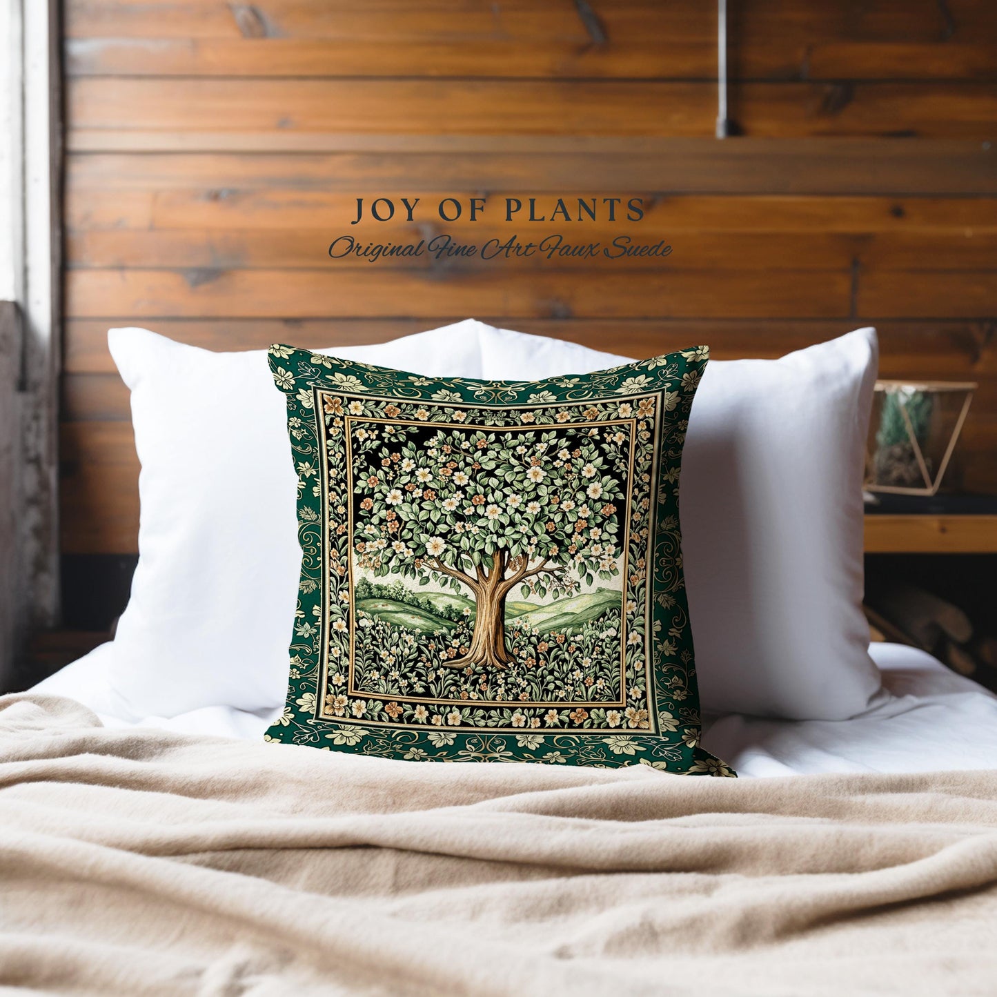 Fairytale Garden Timeless Tree Tapestry Pillow Decorative Throw Cushion