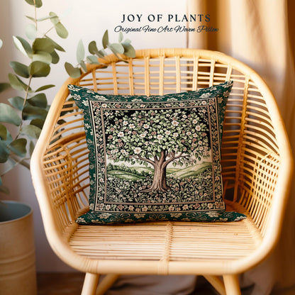 Fairytale Garden Timeless Tree Tapestry Pillow Decorative Throw Cushion