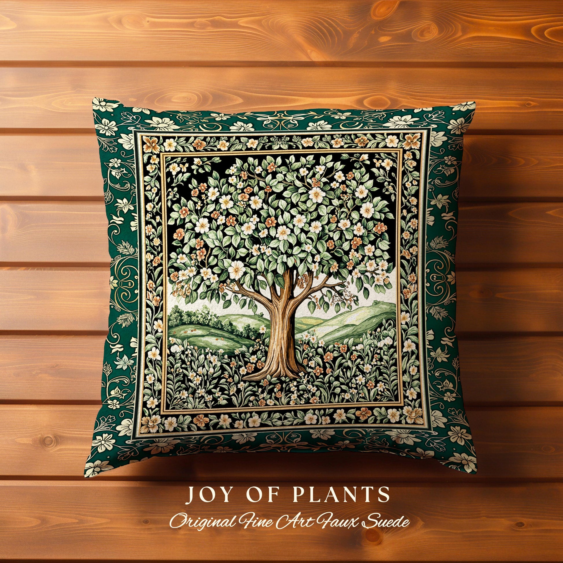 Fairytale Garden Timeless Tree Tapestry Pillow Decorative Throw Cushion