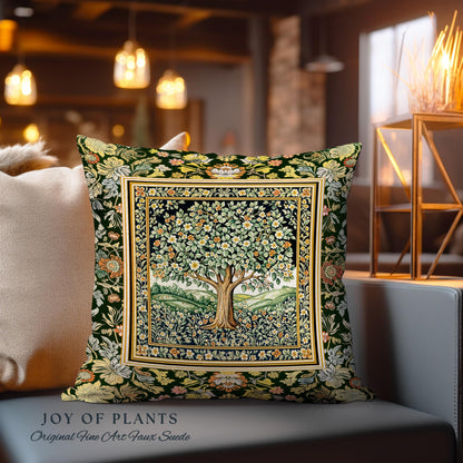 Rustic Fairytale Tree Tapestry Pillow Decorative Throw Cushion